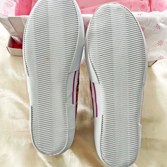 FLATS, ISAAC MIZRAHI, LADIES 8B, SLIP ON, CRYSANTHEMUM PINK MULTI, CANVAS, NEW - Picture 8 of 10